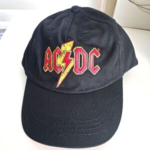 NWT Baseball Hat w AC/DC Logo in Red & Yellow. One Size, Adjustable
